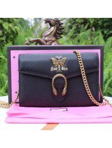 Gucci Garden Butterfly Dionysus Mini Chain Bag 516920 Black 2018