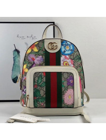Gucci Ophidia GG Flora Small Backpack 547965 White 2019