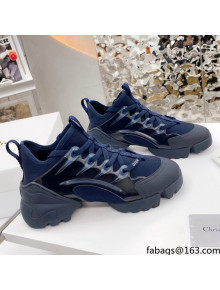 Dior D-Connect Sneaker in Zodiac Printed Technical Fabric DS1 Navy Blue 2021