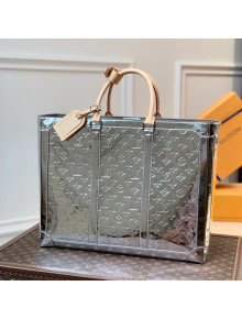 Louis Vuitton Trunk Top Handle Bag in Silver Monogram Mirror Canvas M46121 2021