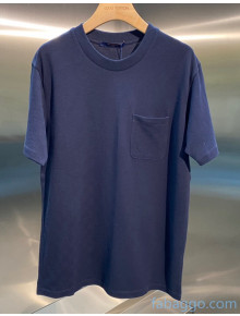 Louis Vuitton Damier Cotton T-shirt LV21030206 Blue 2021