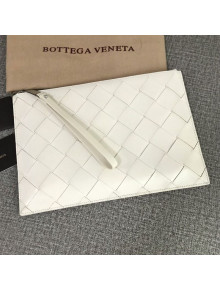 Bottega Veneta Maxi Woven Medium Pouch White 2019