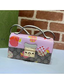 Gucci Les Pommes Padlock Mini Bag 652683 Beige/Pink 2021
