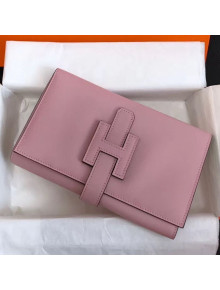 Hermes Large H Wallet in Original Swift Leather Pink