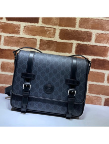 Gucci Men's GG Canvas Messenger Bag 658542 Black 2021