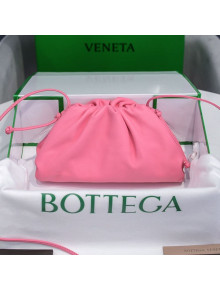 Bottega Veneta The Mini Pouch Soft Clutch Bag in Light Pink Calfskin 2020 585852