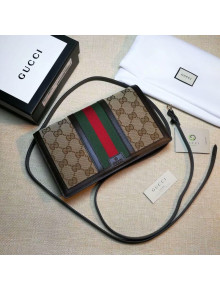 Gucci GG Canvas Shoulder Bag with Web 409439 2020
