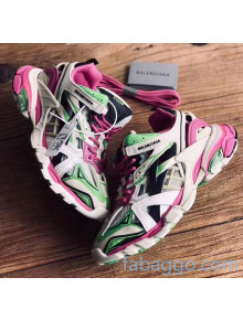 Balenciaga Track 4.0 Tess Trainer Sneakers White/Green/Rosy 2020 (For Women and Men)