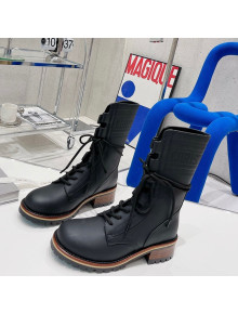 Dior D-Major Calfskin Ankle Boots Black 2021