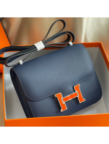 Hermes Constance Bag with Enamel Buckle 18cm in Epsom Leather Navy Blue 2021 02