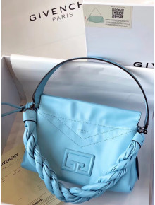 Givenchy ID 93 Large Shoulder Bag in Smooth Leather Light Blue 2020