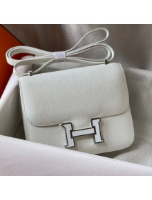 Hermes Constance Bag with Enamel Buckle 18cm in Epsom Leather White 2021 04