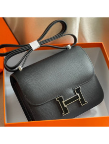Hermes Constance Bag with Enamel Buckle 18cm in Epsom Leather Black 2021 07
