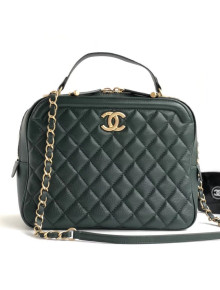 Chanel CC Vanity Case Medium Bag A57906 Green 2018