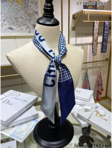 Dior Silk Twilly Bandeau DSTB121302 6x105cm Blue 2021