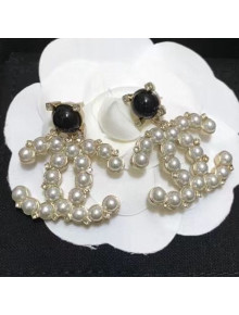 Chanel Pearl CC Short Earrings 03 2021