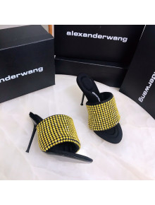 Alexander Wang Crystal Slide Sandals 10.5cm Yellow 2022 031903