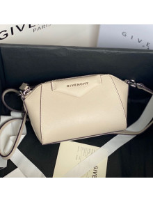 Givenchy Antigona Nano Goatskin Shoulder Bag Cream White 2020