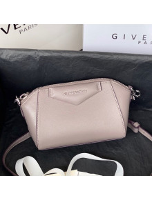 Givenchy Antigona Nano Goatskin Shoulder Bag Light Purple 2020