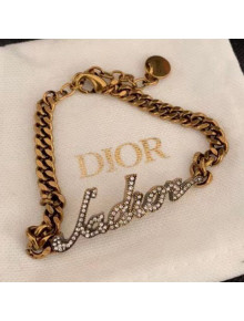 Dior J'Adior Crystal Bracelet Aged Gold 2021