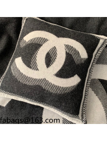 Chanel Wool CC Pillow/Cushion 55x55cm Black 2021