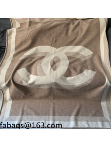 Chanel Wool CC Blanket 140x190cm Beige 2021