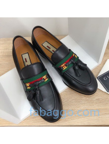 Gucci Loafer with Web and Tassel Black 2020