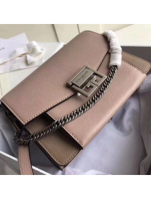 Givenchy Small GV3 Bag in Grained and Smooth Leather Gray 2018