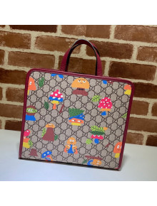 Gucci Children's Woodland Tote Bag ‎605614 Beige/Red 2021