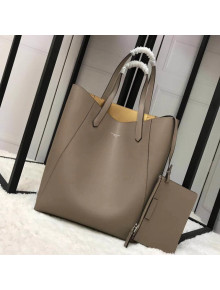 Givenchy Medium Shopper Tote in Smooth Leather Gray 2018