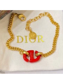 Dior CD Bracelet Red 2021