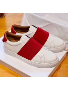 Givenchy Urban Street Strap Calfskin Sneaker White/Red 2018