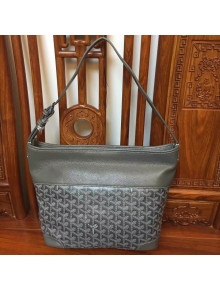 Goyard Leather and Canvas Shopping Bag Grey