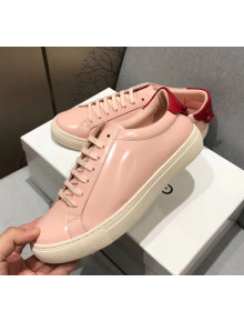 Givenchy Urban Street Lace-up Sneakers in Patent Leather Pink 2018