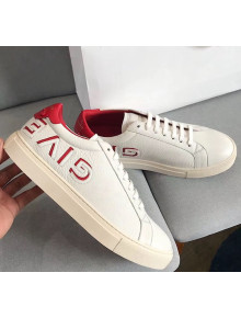 Givenchy Urban Street Calfskin Logo Sneaker White/Red 2018