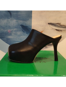 Bottega Veneta The Bold Nappa Leather High Heel Platform Mules Black 2020