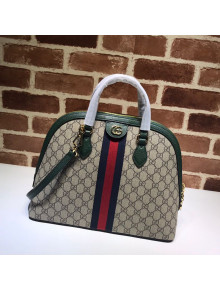 Gucci Ophidia GG Canvas Medium Top Handle Bag 524533 Green 2021
