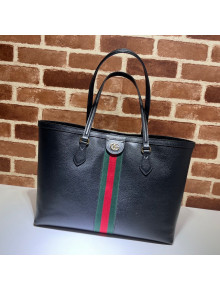 Gucci Ophidia Leather Medium Tote Bag 631685 Black 2021