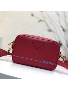 Prada Mirage Leather Shoulder Bag 1BH093 Red 2018
