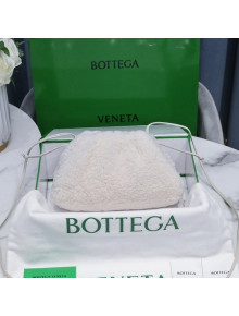 Bottega Veneta Mini Pouch Shearling Crossbody Bag 585852 White 2021 03