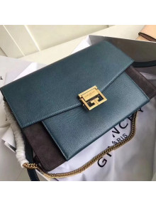 Givenchy Medium GV3 Bag in Grained and Suede Leather Deep Green 2018