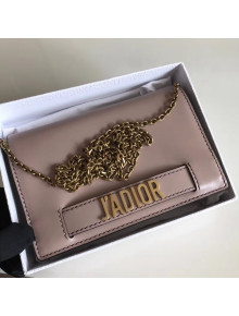 Dior J'ADIOR Wallet On Chain Pouch in Calfskin Bean Pink 2018