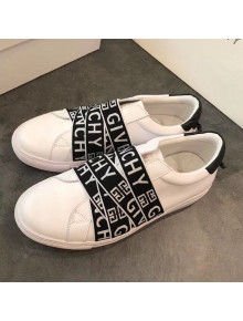 Givenchy 4G Webbing Sneakers in Leather Black/White 2019