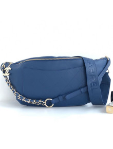 Chanel x Pharrell Oversize Smooth Calfskin Waist Bag/Belt Bag AS0620 Dark Blue 2019