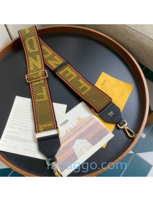 Fendi Strap You Long Shoulder Strap in Yellow Ribbon 110x6cm 2020