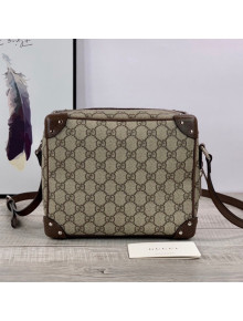 Gucci Men's GG Canvas Squared Shoulder Bag 626363 Beige 2021
