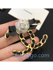 Chanel Bow and Camellia CC Brooch 2020