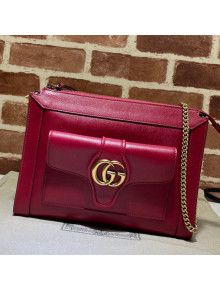 Gucci Small Shoulder Bag with Double G 648999 Red/Gold 2021