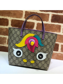 Gucci Children's GG Canvas Tote Bag with Unicorn 502189 2021