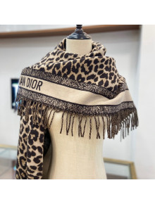 Dior Mizza Wool Shawl 140x140cm Beige 2021